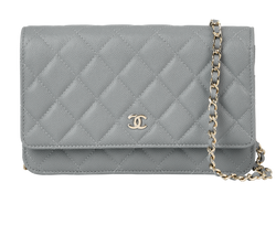 Classic Wallet On Chain, Caviar, Grey, 29028889 (2019), AC/DB/B, 4*